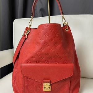 LOUIS VUITTON MÉTIS HOBO EMPREINTE RED! AUTHENTIC!